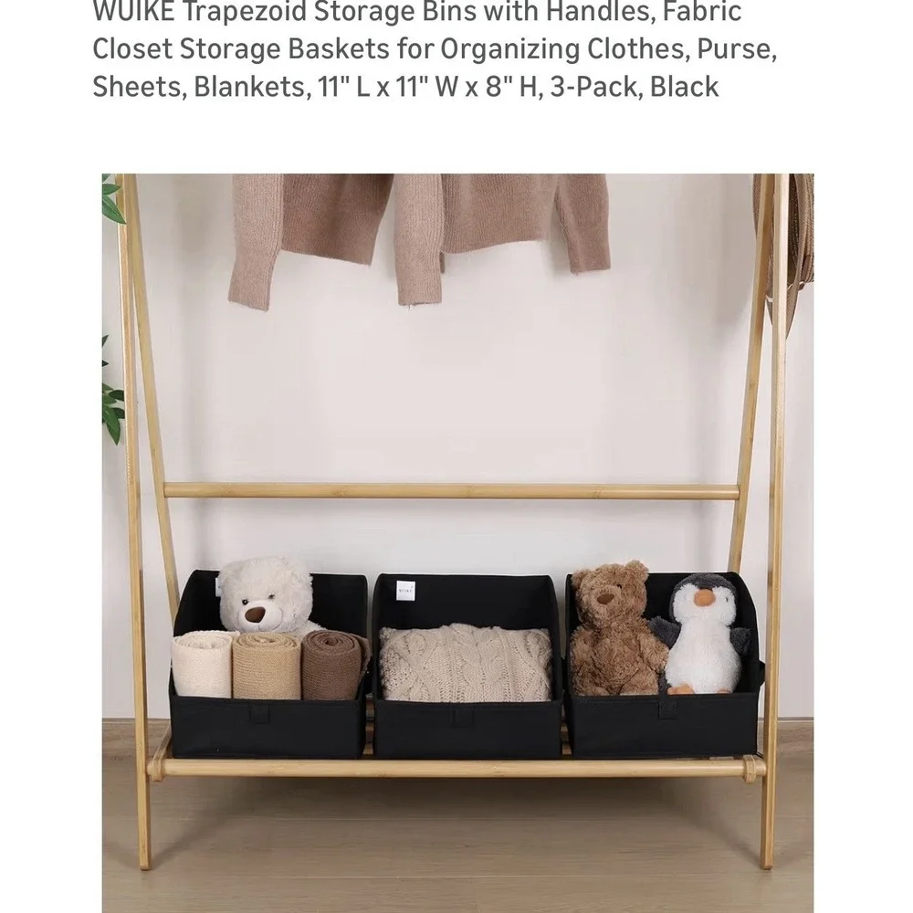 Decorative Storage Baskets for Closet,‎ 3-Pack, Large